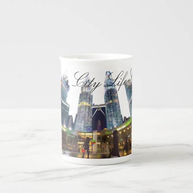 City Life Collection #2, Bone China Mug (Front)