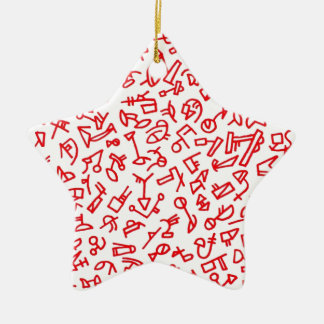 City Life Jazz Star Ornamet Ceramic Tree Decoration