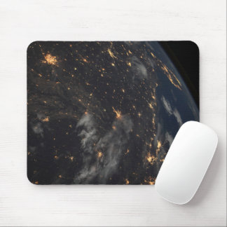 City Lights At Night On Planet Earth Mouse Mat