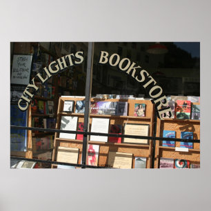 City Lights Bookstore Display Window Poster