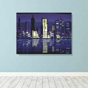 City Lights Canvas Print