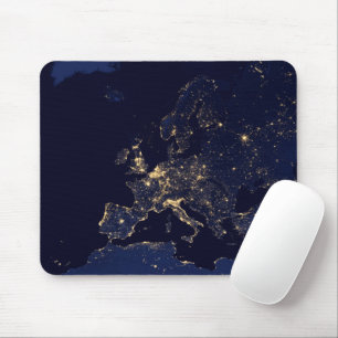 City Lights In Several European And Nordic Cities. Mouse Mat