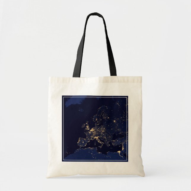 City Lights In Several European And Nordic Cities. Tote Bag (Front)