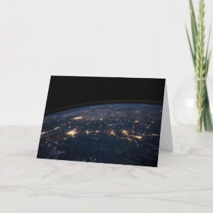 City Lights Of The Southern United States. Card