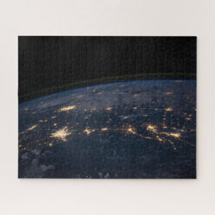 City Lights Of The Southern United States. Jigsaw Puzzle