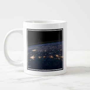 City Lights Of The Southern United States. Large Coffee Mug