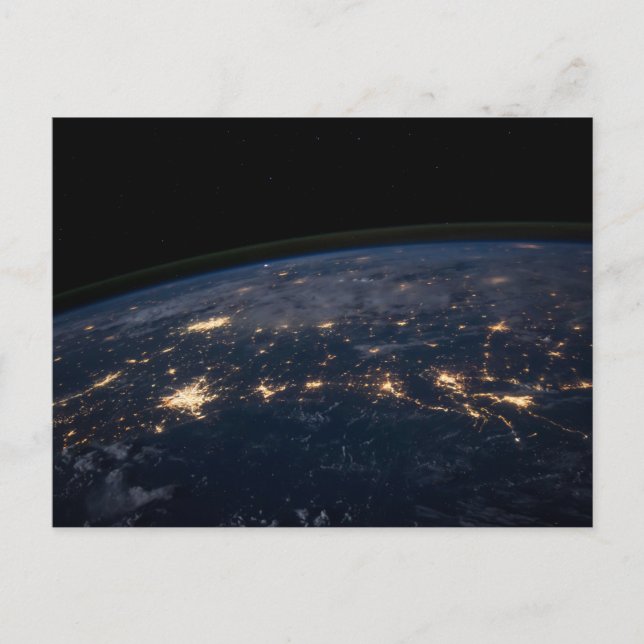 City Lights Of The Southern United States. Postcard (Front)