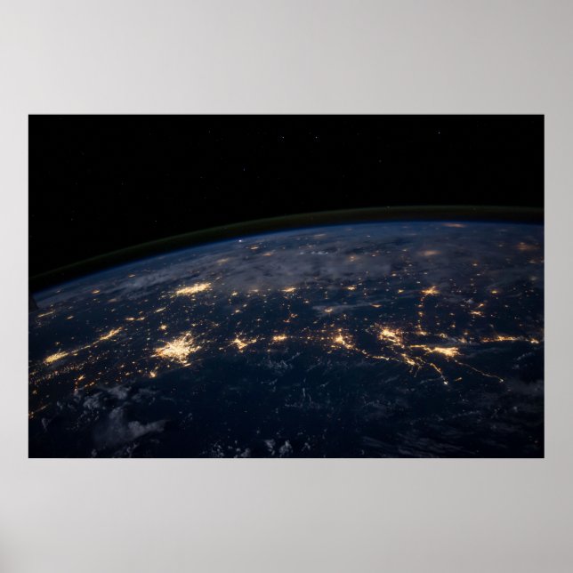 City Lights Of The Southern United States. Poster (Front)