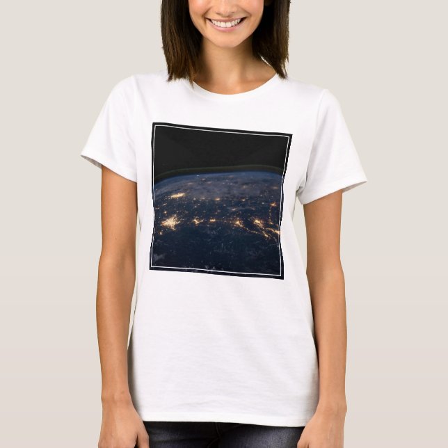 City Lights Of The Southern United States. T-Shirt (Front)