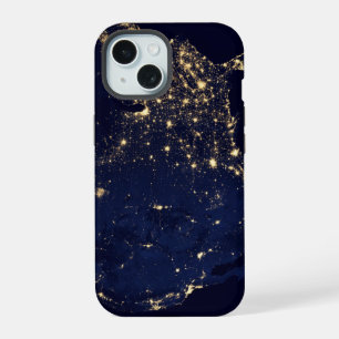 City Lights Of The United States At Night. iPhone 15 Case