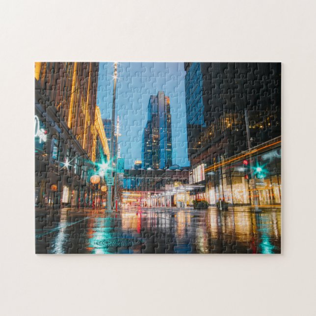 City Lights Scenic Puzzles City Art Hard Jigsaw (Horizontal)