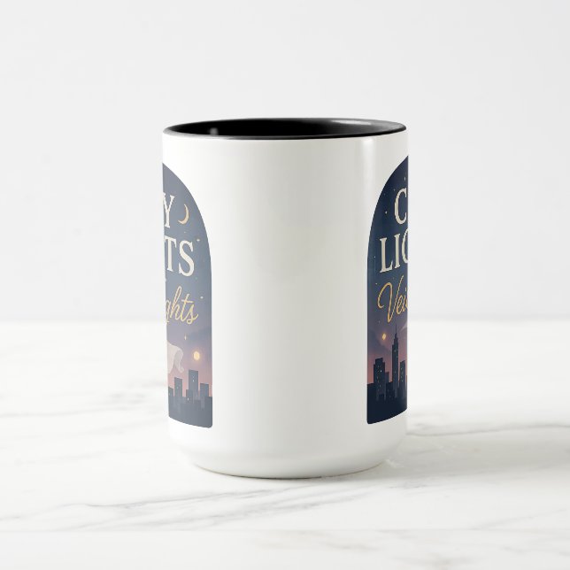 City Lights, Veil Nights | Halloween Gifts Mug (Center)