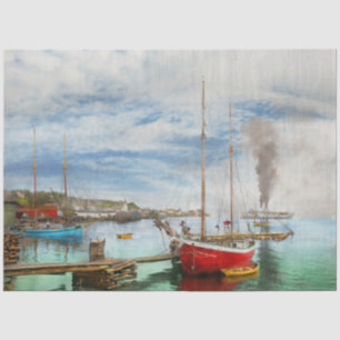 City - Mackinac Island MI - Nautical dude 1906 Tissue Paper