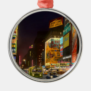 City - Manhattan, NY - Here comes the girls 1953 Metal Tree Decoration