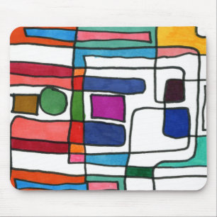 "City Map" Abstract Design Mousepad