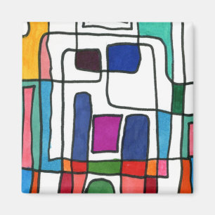 "City Map" Abstract Magnet