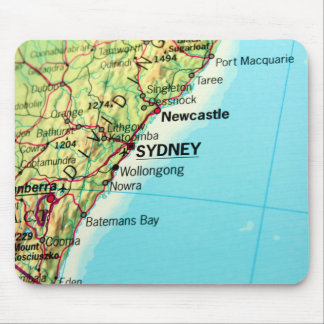 City Map of Sydney in Australia Mouse Mat