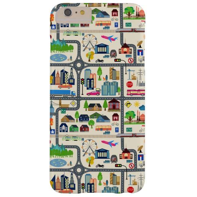 City Map Pattern Case-Mate iPhone Case (Back)