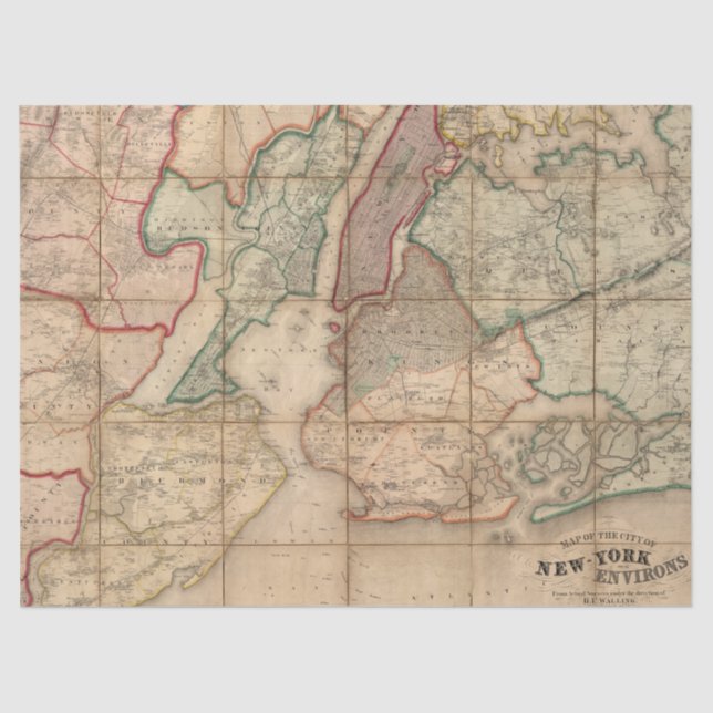 City Map Series Design 2 Tissue Paper (Front)