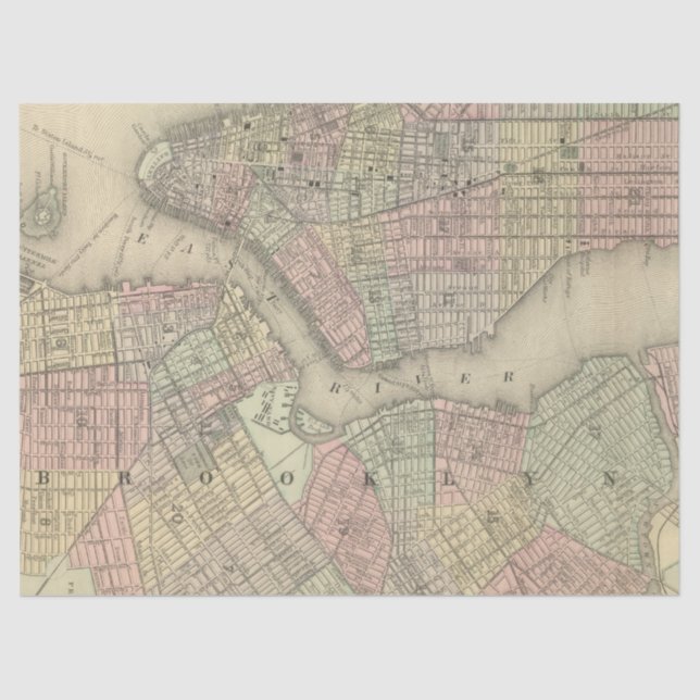 City Map Series Design 6 Tissue Paper (Front)