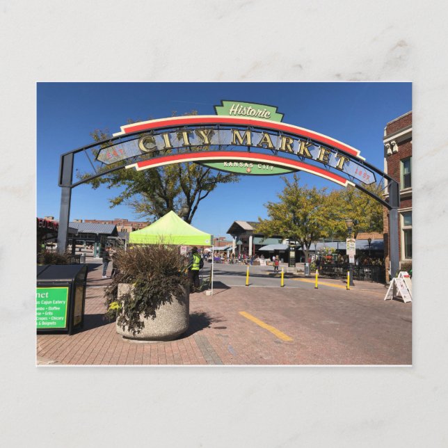 City Market in Kansas City Postcard (Front)