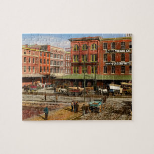 City MD - Pratt St - Fruit Importers 1906 Right Jigsaw Puzzle
