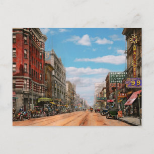 City - Memphis TN - Main Street Mall 1909 Postcard