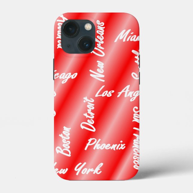 City Names - USA - iPhone Case (Back)
