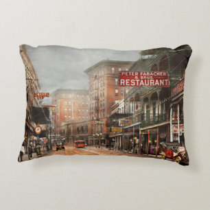 City - New Orleans - A look at St Charles Ave 1910 Decorative Cushion