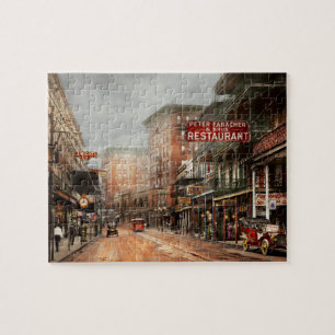 City - New Orleans - A look at St Charles Ave 1910 Jigsaw Puzzle