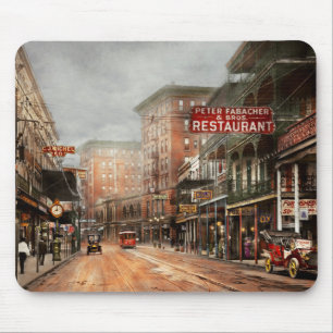 City - New Orleans - A look at St Charles Ave 1910 Mouse Mat