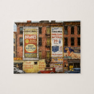 City - New York NY - Elite lunch bar 1938 Jigsaw Puzzle