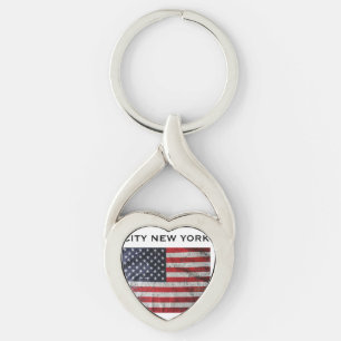 CITY NEW YORK TAG KEY RING