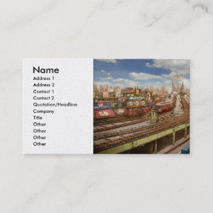 City - New York - The Brooklyn bridge from 1903 Business Card