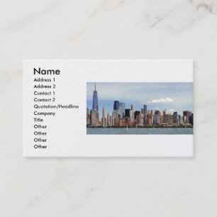 City - New York - The New York skyline from 2019 Business Card