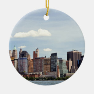 City - New York - The New York skyline from 2019 Ceramic Tree Decoration