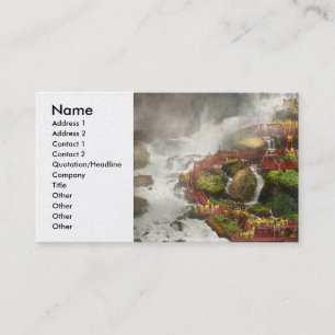 City - Niagara Falls NY - Cave of the winds tour Business Card