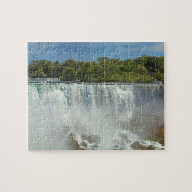 City - Niagara NY - The American Falls at Niagara Jigsaw Puzzle (Horizontal)
