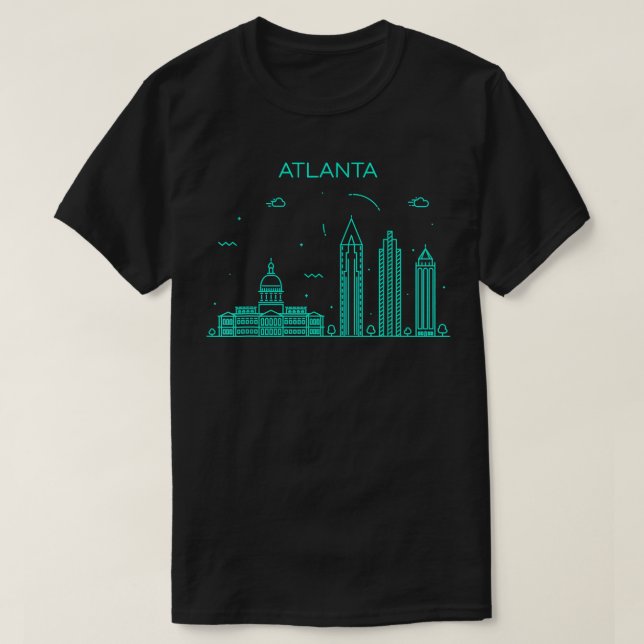 City Night Atlanta  T-Shirt (Design Front)