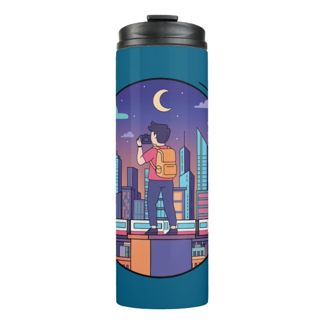 City Night Traveler Thermal Tumbler (Front)