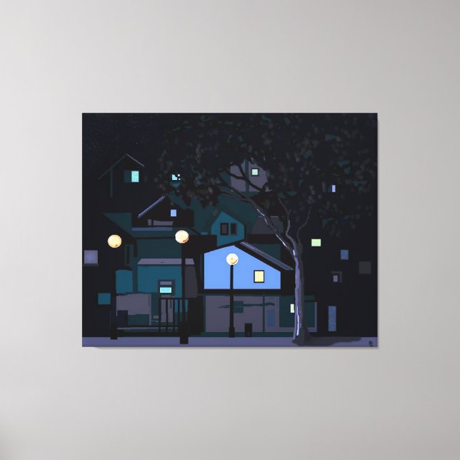City nights canvas print (Front)