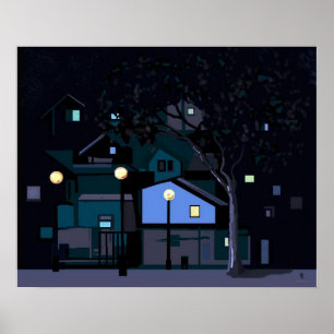 city nights poster