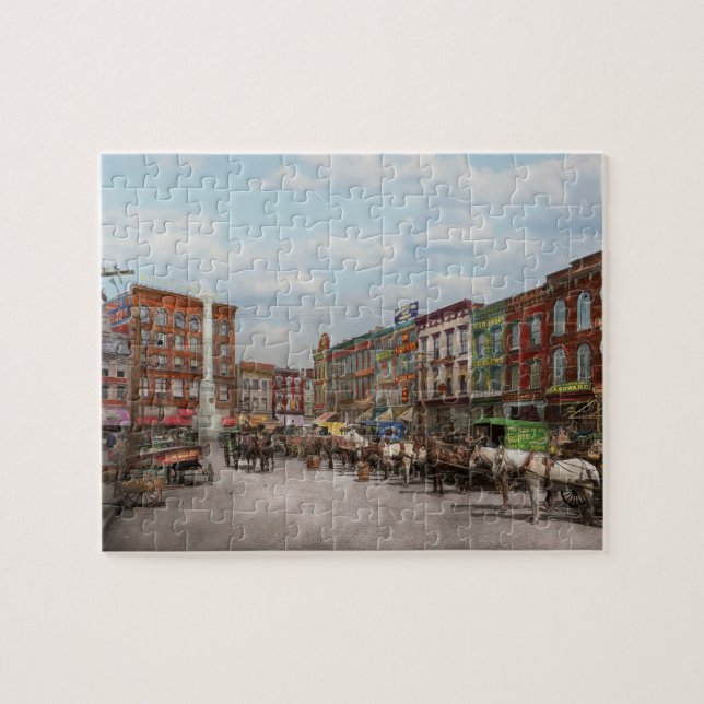 City - Norfolk Va - Hardware and Liquor - 1905 Jigsaw Puzzle (Horizontal)