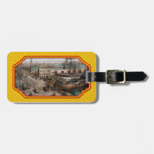 City - NY - South Street Seaport - 1901 Luggage Tag