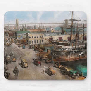 City - NY - South Street Seaport - 1901 Mouse Mat