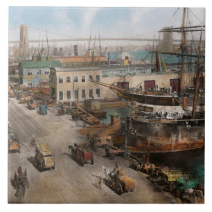City - NY - South Street Seaport - 1901 Tile