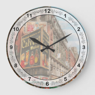 City - NY - Tastee's and Macy's 1942 Large Clock
