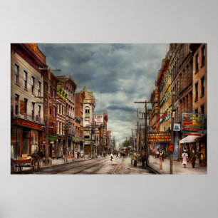 City - NY - The ever changing market place 1906 Poster