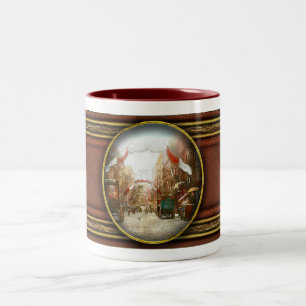City - NY - The Feast of San Genero 1908 Two-Tone Coffee Mug