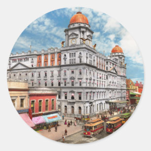 City - NY - The short lived Grand Central 1900 Classic Round Sticker